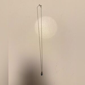 Elegant Silver Necklace with Blue Pendant